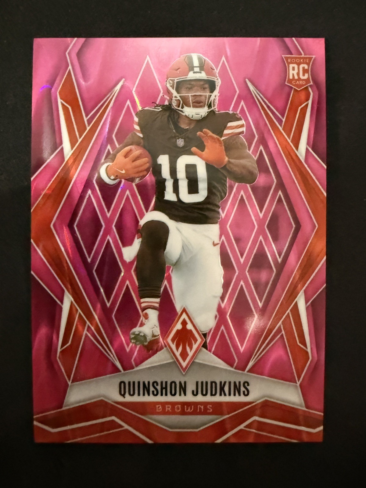 2025 Phoenix Football Rookie QUINSHON JUDKINS PINK SEISMIC /75 #191