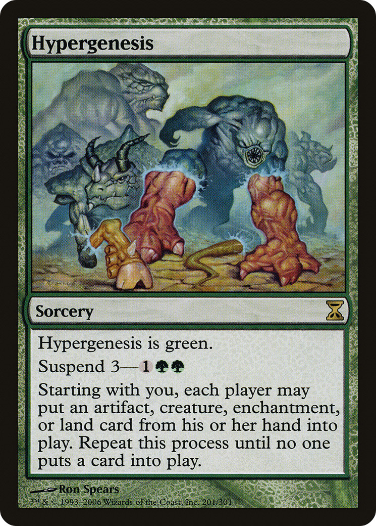 Hypergenesis #201 (HP) Time Spiral TSP Magic MTG