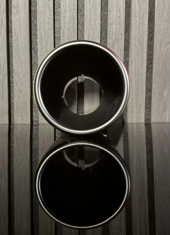 STAINLESS STEEL 304 MATT BLACK ROLLED EDGE 4” EXHAUST TIP UNIVERSAL - Image 4 of 4