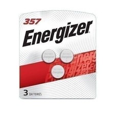 357 303 SR44SW Coin Cell Silver Oxide Batteries Energizer 3 Pack Red
