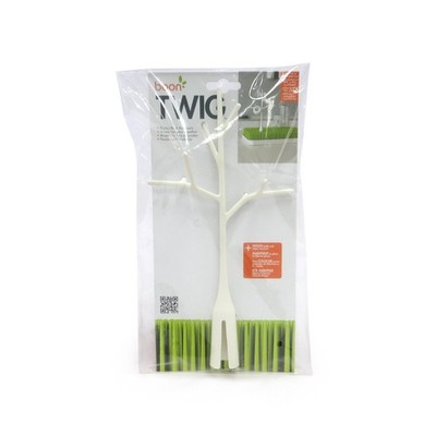 Boon Twig Abtropfgestell für Flaschenzubehör, Kunststoff, grün, TOMY