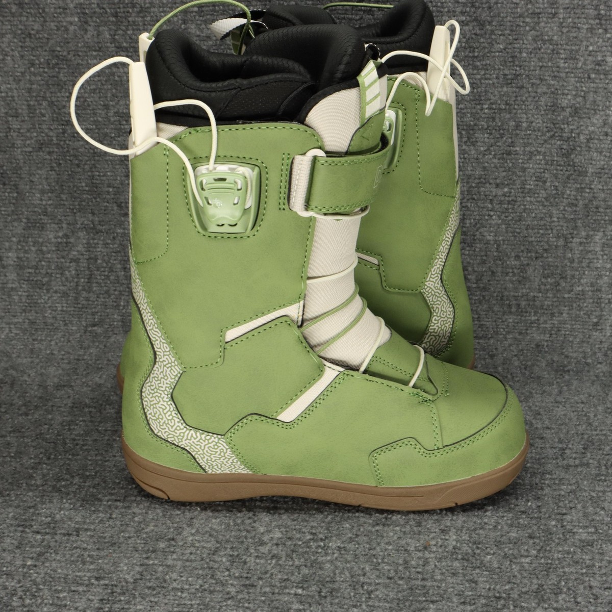 Deeluxe Team ID Lara Snowboard Boots Womens 5.5 Green Mondo 23