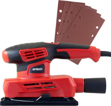 Amtech - Electric Sander for Wood with Dust Collector for Walls, Floors, and Mor