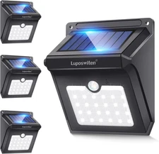 28 Leds Solar Lights Outdoor, Motion Sensor Wireless Waterproof Security Wall Li