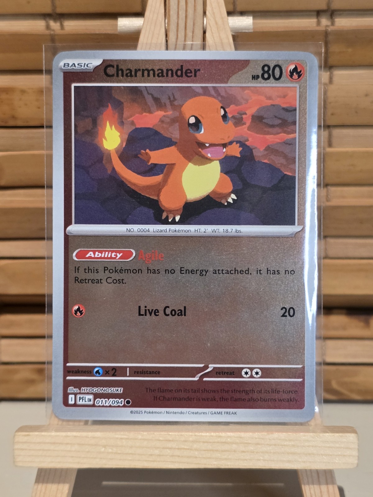 Charmander 011/094 (Reverse Holo) - Pokemon Me02: Phantasmal Flames - Mint