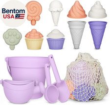 17Pcs Silicone Beach Toys,Modern Baby Beach Toys,Travel Friendly Beach Set,Silic