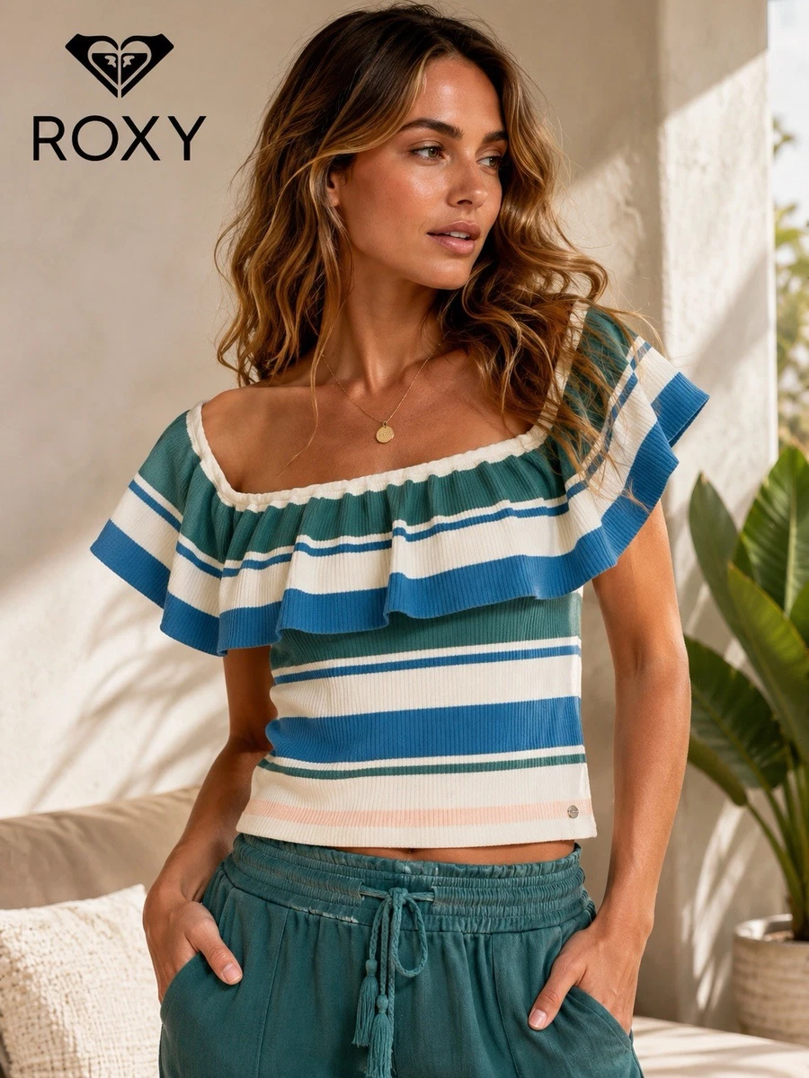 ROXY Striped Tops for Women for sale | eBay