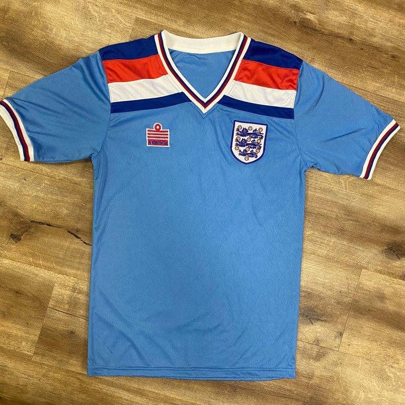ENGLAND NATIONAL TEAM VINTAGE 1982 ADIMIRAL INTERNATIONAL SOCCER JERSEY MEDIUM