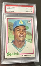 1978 Topps PSA 10 - Jose Baez #311 (RC) Mariners