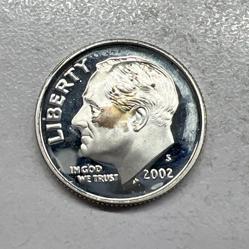 2002-S Proof Roosevelt Dime 90% Silver 10c US Coin