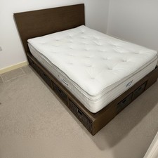 Double Bed Frame With Storage Baskets