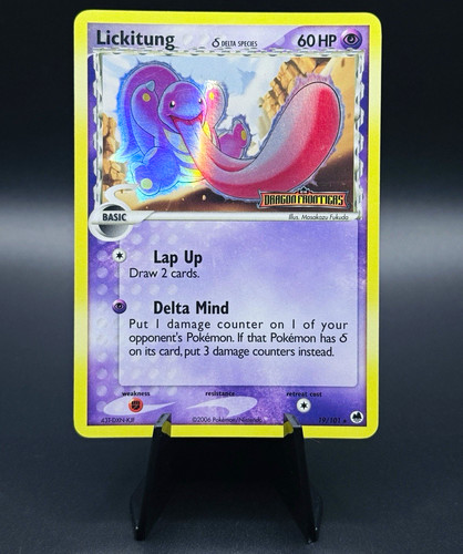 Lickitung Delta Species 19/101 EX Dragon Frontiers Reverse Holo Rare STAMPED NM-
