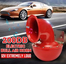12v 200db Car Horn Super Loud Cow Calling Horn Motorcycle Car Truck Suv Boat