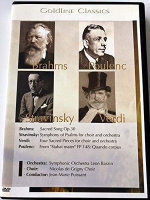DVD Brahms-Poulenc-Stravinsky-Verdi -77 Minuten- Orchester Leo Barzin -  CD YYVG