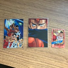 Used Slam Dunk Laminate Card Mini Card Set - Shohoku Team Akagi Rukawa