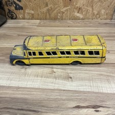 VINTAGE 1950'S or 60'S TIN LITHO FRICTION YELLOW SCHOOL BUS
