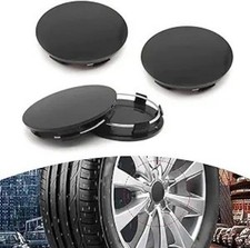 4 Pack ABS Rust-Proof Car Wheel Center Hub Caps, 2.36" OD 2.2" ID Color: Black