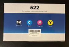 5PK Refill Ink Bottles for Epson EcoTank 502 ET-4760 ET-2760 ET-2750 ET-3760 522