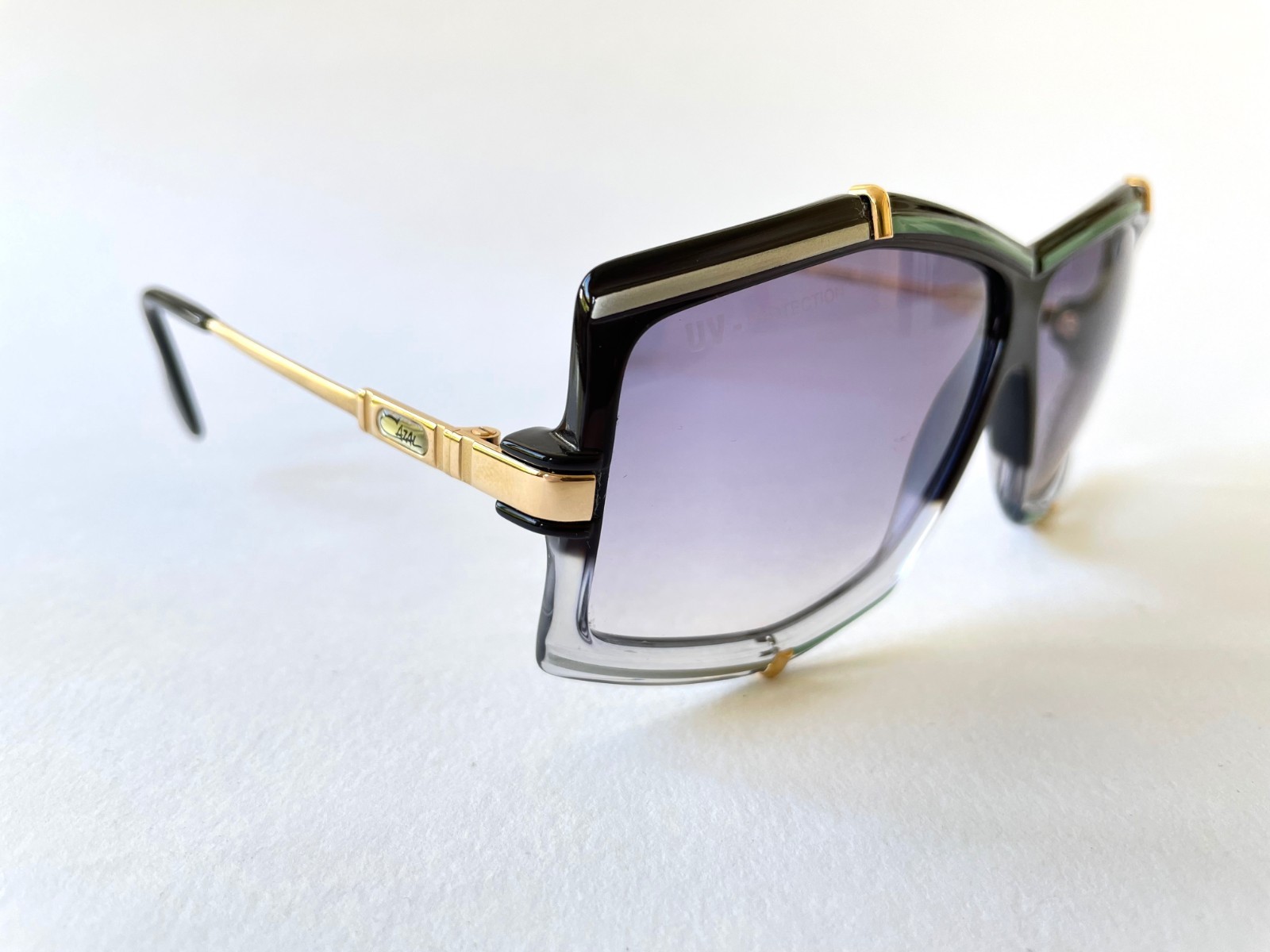 Vintage CAZAL 863 Col 609 Black Mint Silver W.Germany Rare Sunglasses M 867 image 6