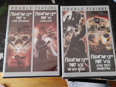 Friday the 13th DOUBLE FEATURES MOVIES 5-8 DVD