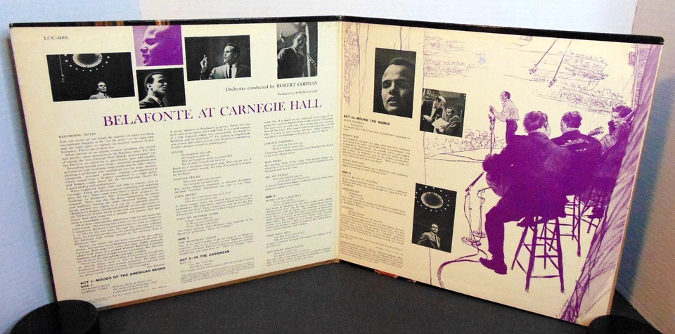 Belafonte - At Carnegie Hall-1959 RCA Victor LOC-6006 Double Mono Vinyl LP Album - Image 3 of 4