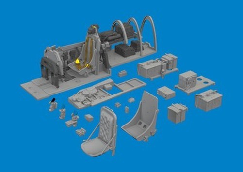 Eduard 6481032 1/48 P-51B Malcolm Hood Canopy Cockpit PRINT Brassin