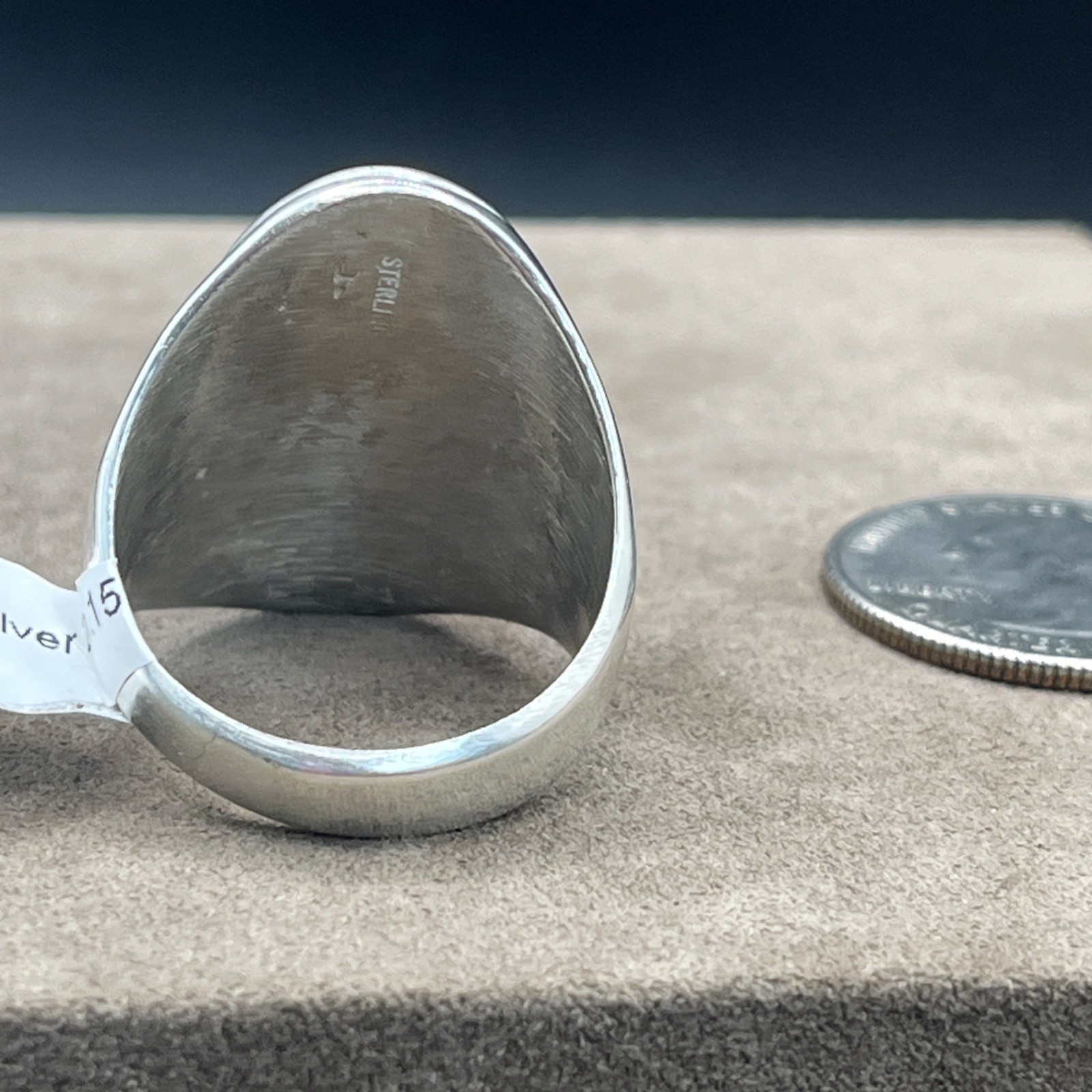 native american sterling ring - image 4