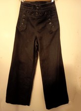 Vintage WWII Uniform Pants US Navy Sailor Flannel Wool BELL BOTTOM military Exc