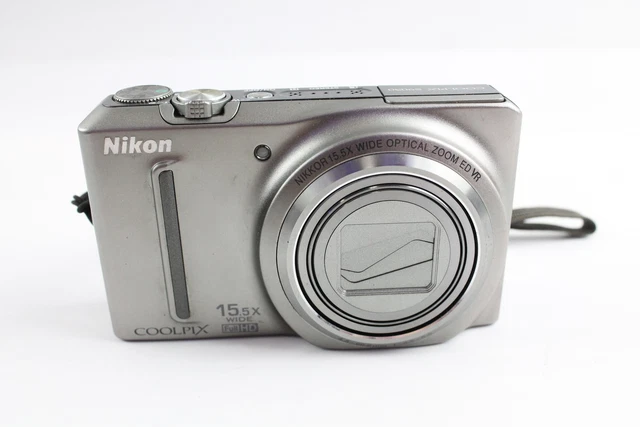 Nikon Coolpix S9050 Digital Compact Camera Working w/ Nikkor 15.x Wide Zoom Lens