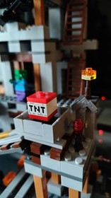 Minecraft Legos minecraft mine with tnt and figurines