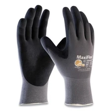 Atg 34-874/M Ultimate Seamless Knit Nylon Gloves, Nitrile Coated Microfoam Grip