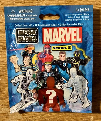 Mega Bloks-Marvel-Series 3-Silver Surfer-Mini Figure-Chase-New/Sealed-2012