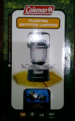 BRANDNEW in BOX Coleman Floating Krypton Lantern - Silver Metallic Finish FLOATS