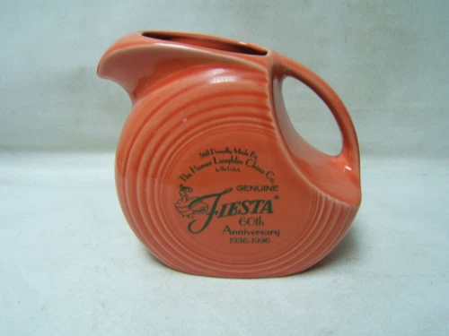 Homer Laughlin Fiesta Ware Persimmon 60th Anniversary 64 oz Pitcher Excellent
