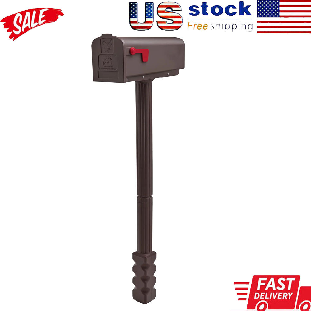 Mailbox & Post Combo Medium Plastic UV Inhibitor Smooth PowderCoated