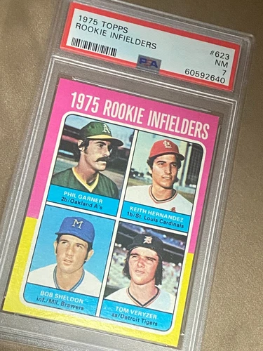 1975 Topps Rookie Infielders #623 PSA 7 NM