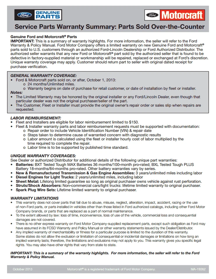 Оригинальные новые всепогодные резиновые напольные коврики для Ford Taurus 2013–2019 годов выпуска черные DG1Z5413300DA - Изображение 3 из 3