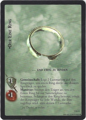 CCG 74 Lord of the Rings/Hobbit Reflection Holo 9R+1 The One Ring