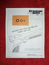 Crosman 1322 1377 One Seal Kit Exploded View Parts List Seal ID Guide