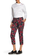 LOVE Moschino Allover Roses Trousers Size 44 US Size 10 Originally 390