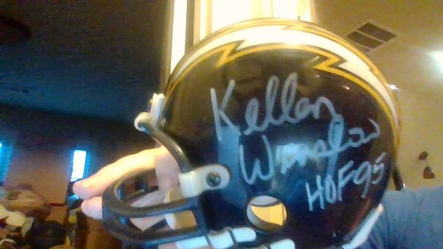 Coach Bobby Ross & HOF Kellen Winslow Sr. San Diego Chargers ICONS Mini Helmet - Picture 2 of 8