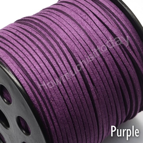 Faux Suede Flat Leather Cord Lace Thread String Enviro Jewellery 2.5m 3mm - Picture 32 of 66
