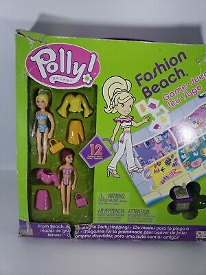 Polly Pocket - 2004 Fashion Beach Game, Brand New -Opened Box