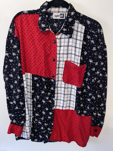 Vintage Krazy Kat Button Up Shirt Women Large