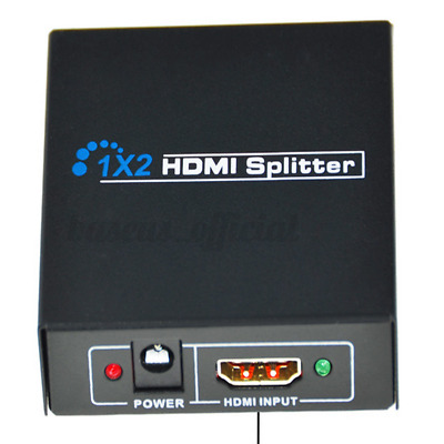 Full HD HDMI Splitter 1X2 Repeater Verstärker 3D 1080p 4K Switch Box 1 in 2 out