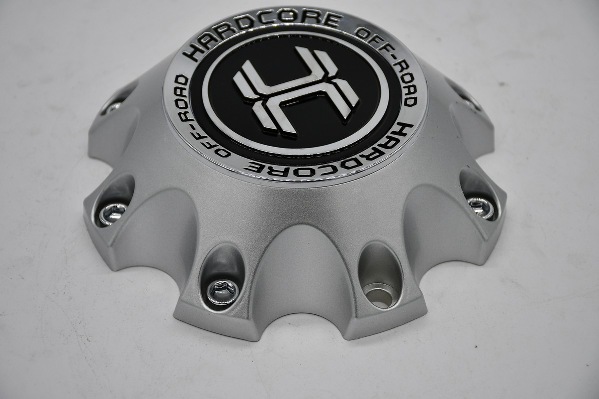 チンスポ Hardcore Offroad Silver Wheel Center Cap CAP-HC18/19(BR)-8