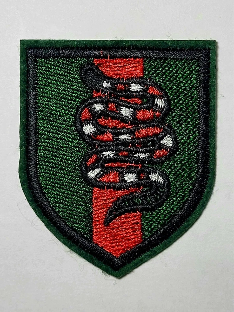 Patch ricamata con motivo a serpente per ferro Italia