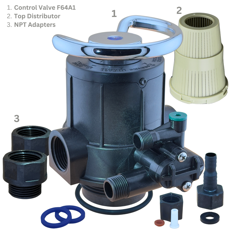 F64A1 Manual Backwash Softener Control Valve for water treatment, ⬇read ...