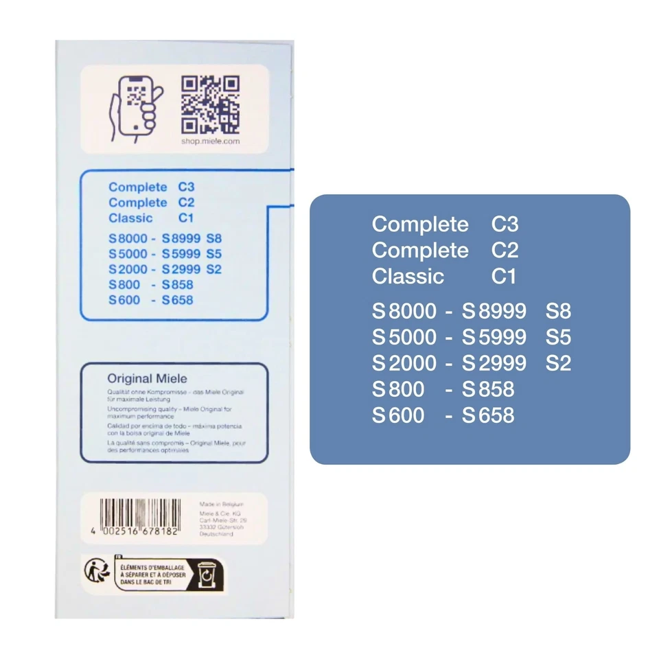 Miele Genuine Vacuum Bags GN Hyclean Pure x 2 boxes - image 3 of 4