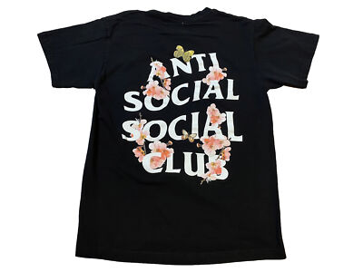 Anti social social club T Shirt Kkoch Black Tee S ASSC 100 